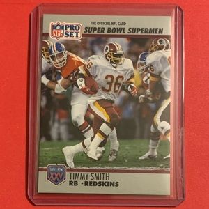 Timmy Smith #43 1990 Pro Set [Super Bowl 160] Football Trading Card